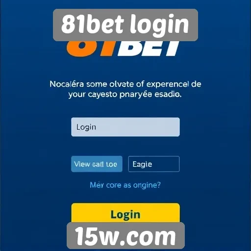 Acessibilidade do site 81bet login para novos usuários